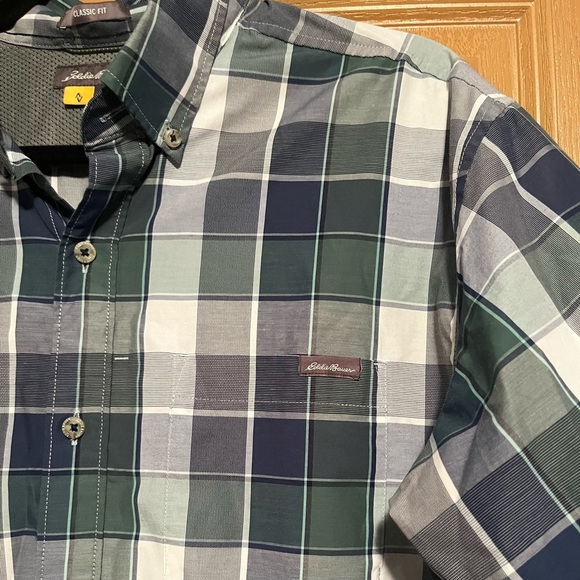 Eddie Bauer Travex Shirt Men's Long Sleeve Plaid Button Down Shirt - Picture 6 of 10